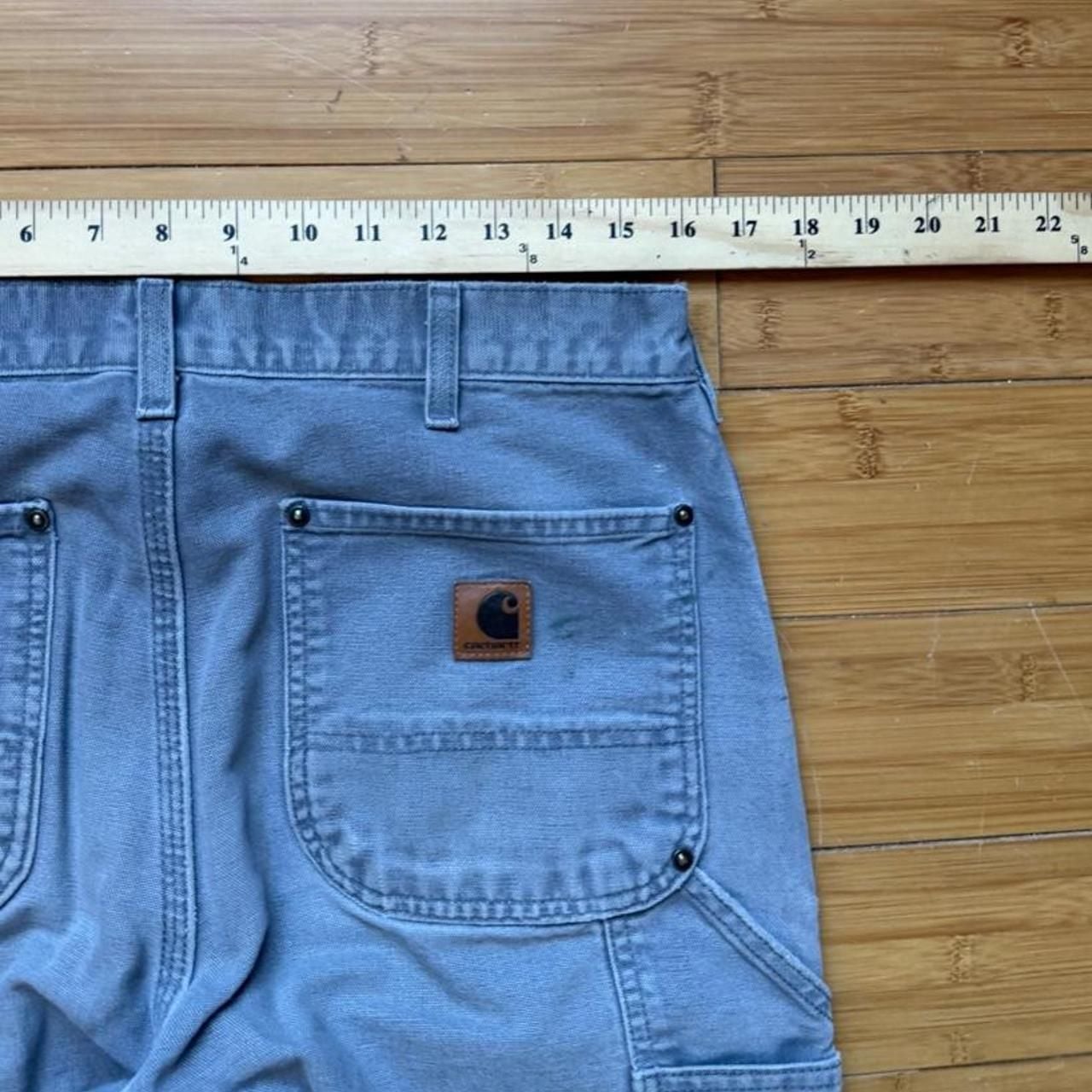Carhartt B136 GVL Original Dungeree Fit Size 33 X 34 Gray 7