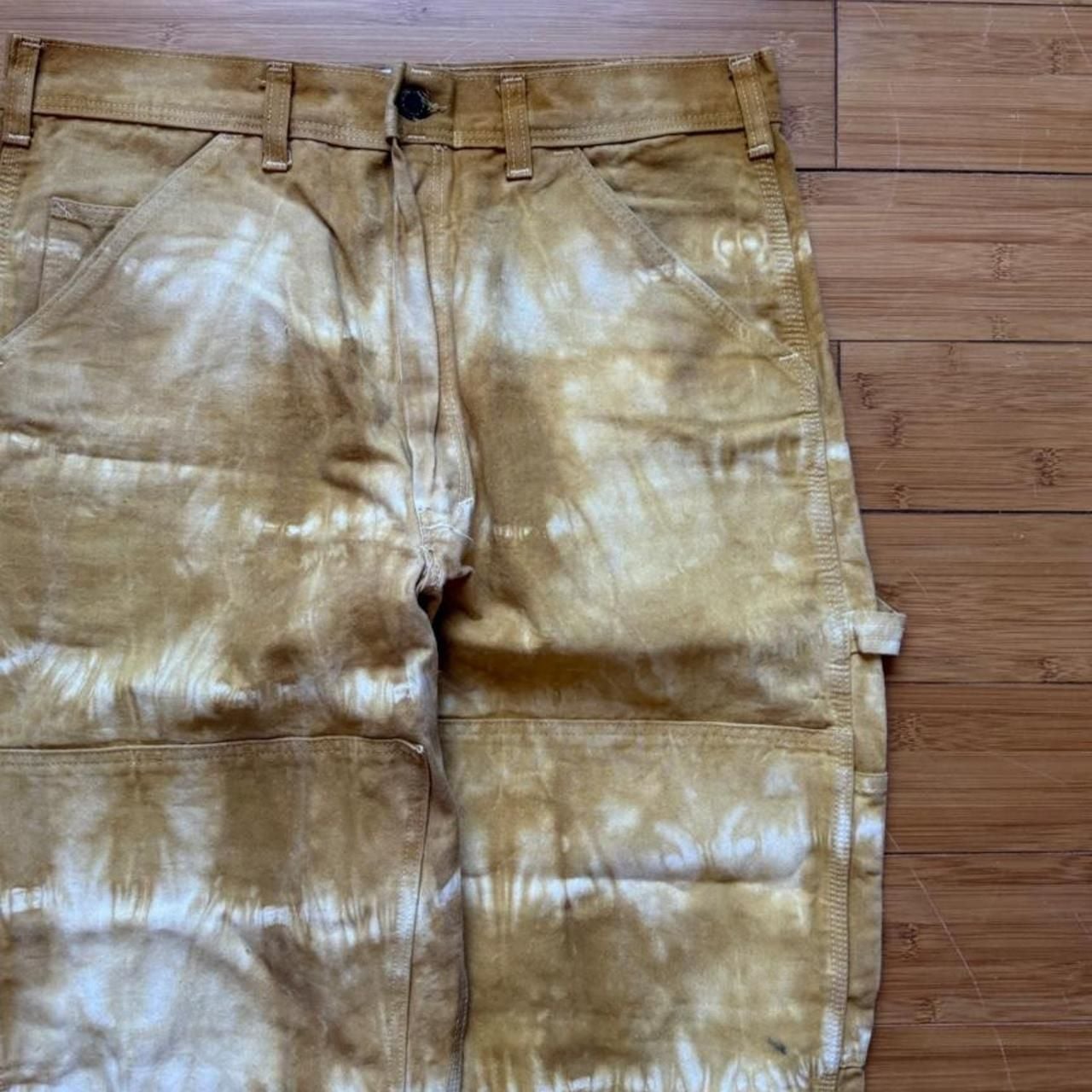 Stan Ray Tie Dye Utility Double Knee Pants Golden Brown 5