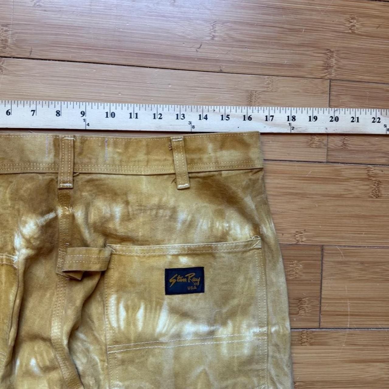 Stan Ray Tie Dye Utility Double Knee Pants Golden Brown 8