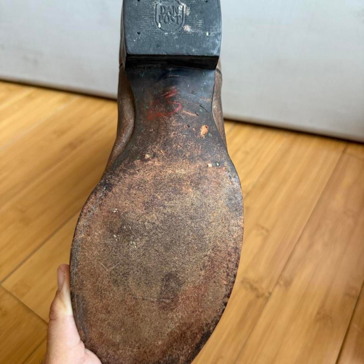 Dan Post Leather Cowboy Boots Brown Western 8