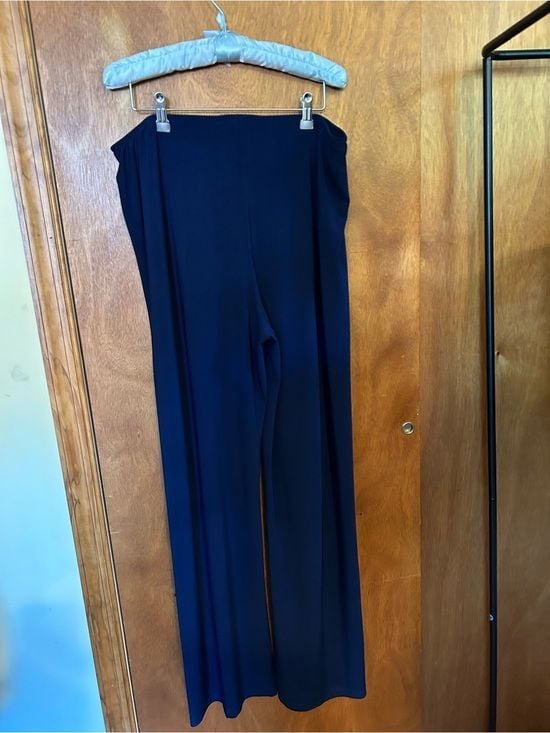 Alex Evenings Navy Wide-Leg Women's Pants Sz L 4