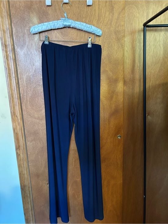 Alex Evenings Navy Wide-Leg Women's Pants Sz L 5