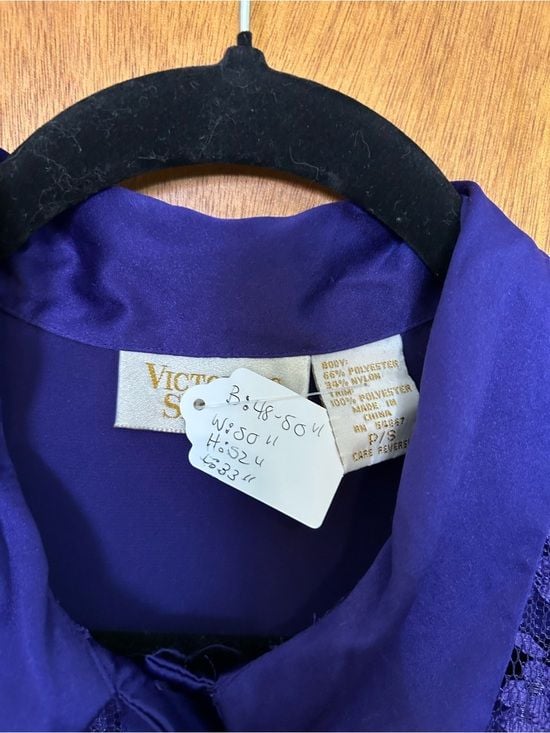 Vintage Victorias Secret Gold Label Lacy and Satin Top 3