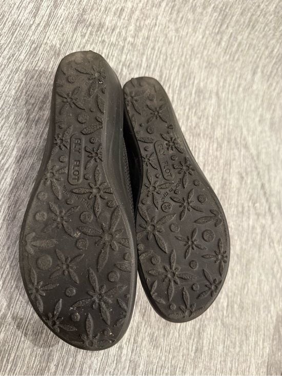 Fly Flot Women's Black Open-Toe Slide Mules 4