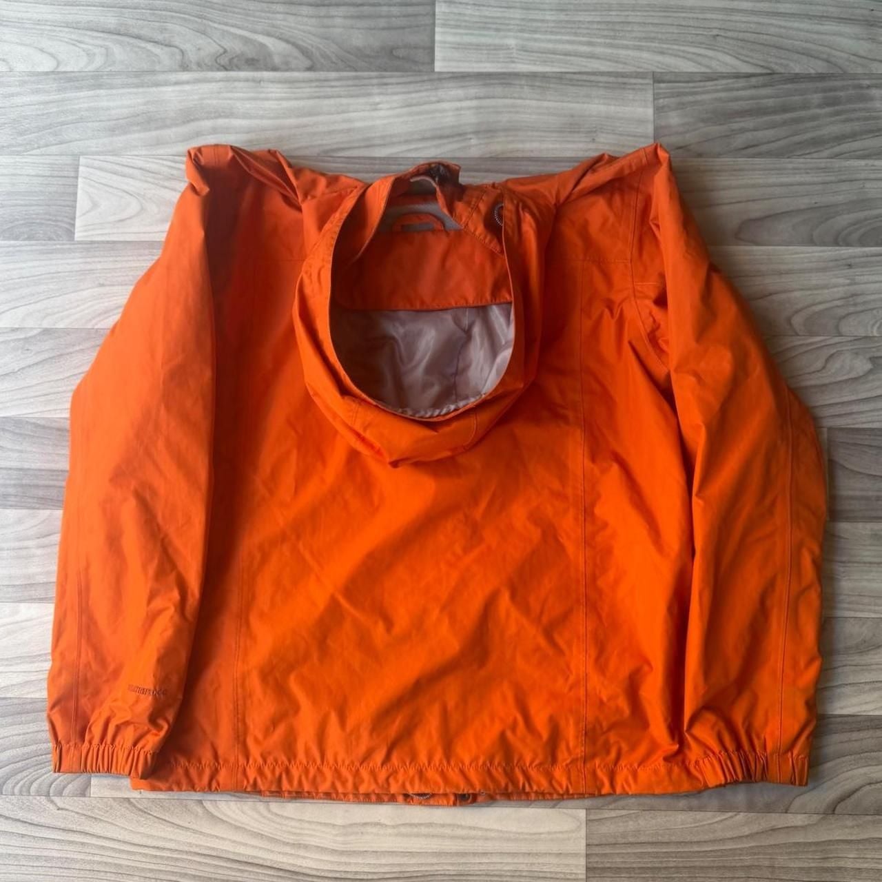Eddie Bauer Orange Hooded Hiking Jacket Size L 4