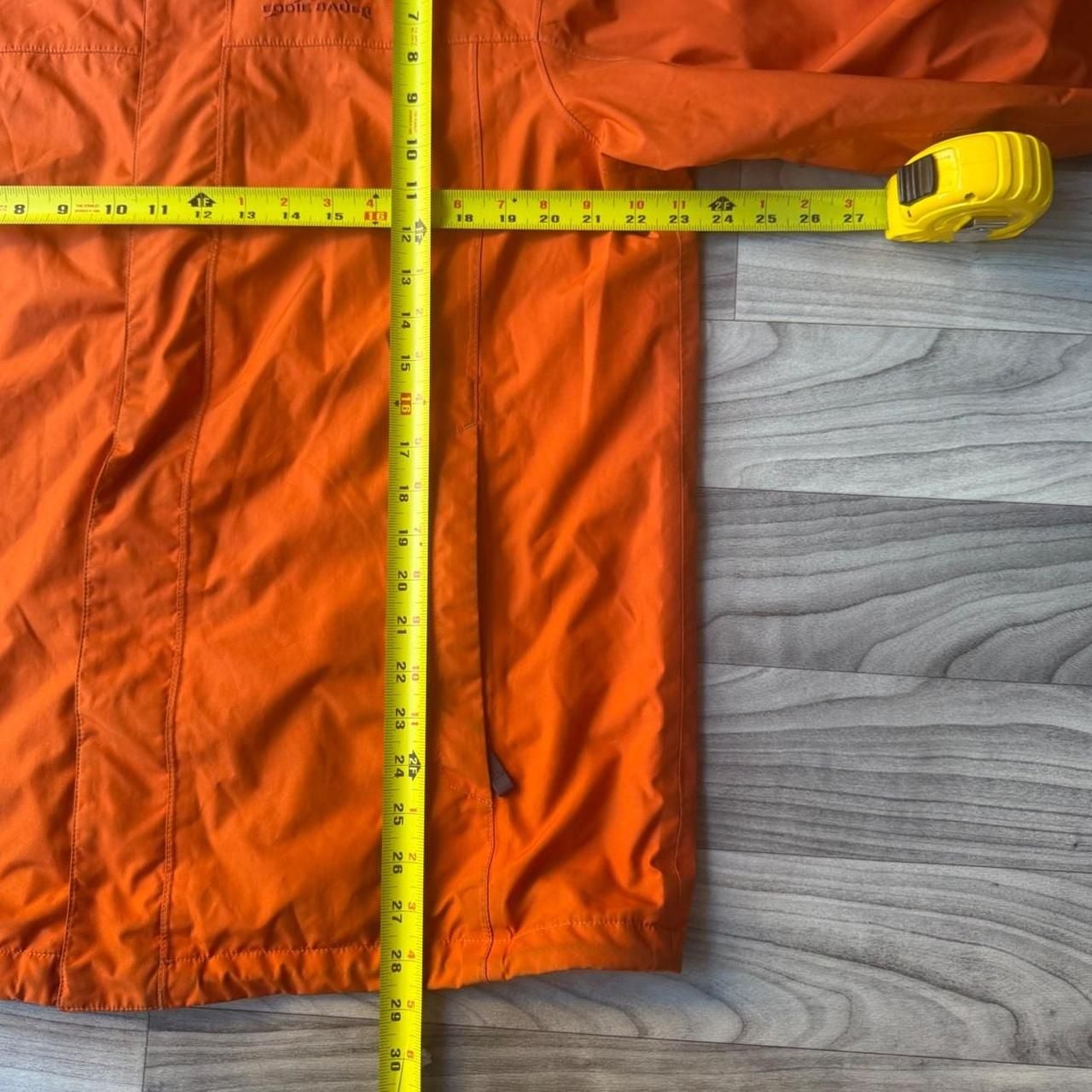 Eddie Bauer Orange Hooded Hiking Jacket Size L 6