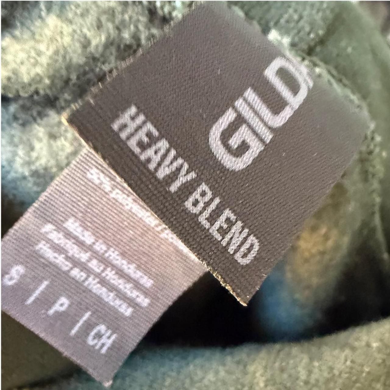 Gildan Blond Frank Ocean Hoodie Size S Forest Green Heavy Blend 5