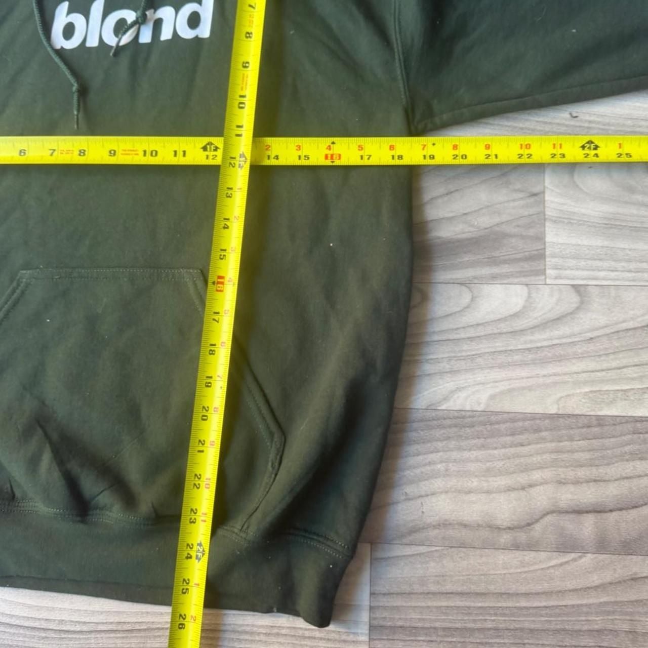 Gildan Blond Frank Ocean Hoodie Size S Forest Green Heavy Blend 6