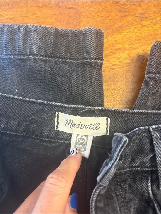 Madewell Black Denim Culottes 5