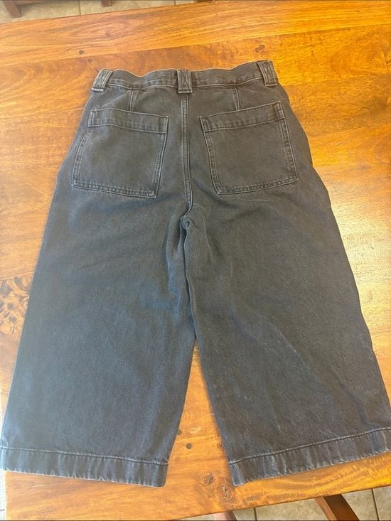 Madewell Black Denim Culottes 8