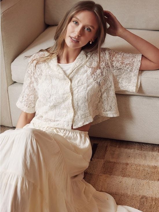 Summer Resort Sheer Lace Sequin Set 2
