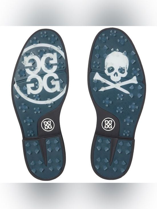 G/FORE Gallivanter Debossed Skull & T's Leather Spikeless Golf Shoes 3