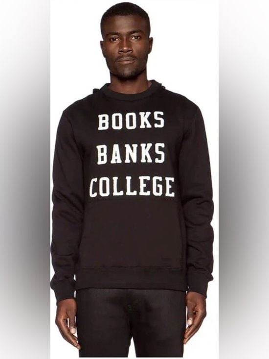 Billionaire Boys Club Black Crewneck Sweatshirt with White Graphic 2