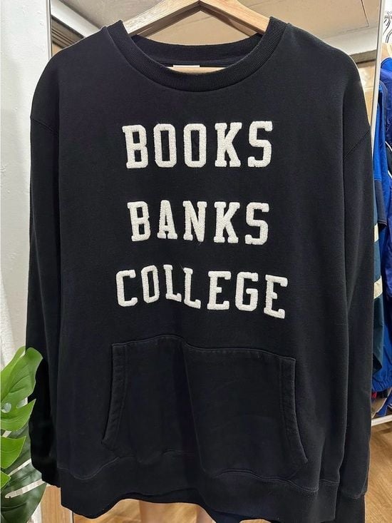 Billionaire Boys Club Black Crewneck Sweatshirt with White Graphic 3