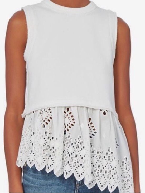 SEA New York Broderie Anglaise Voile Sleeveless Top 2