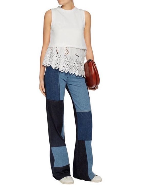 SEA New York Broderie Anglaise Voile Sleeveless Top 3