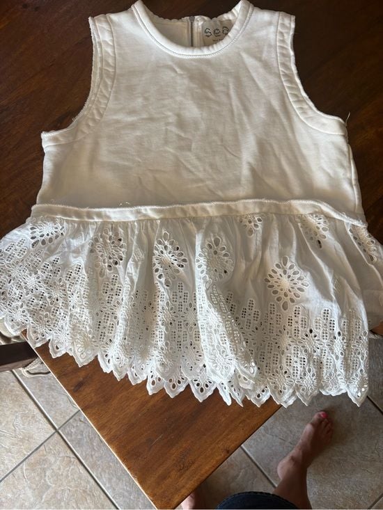 SEA New York Broderie Anglaise Voile Sleeveless Top 4