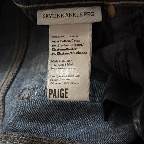 PAIGE Skyline Ankle Peg Jeans 4