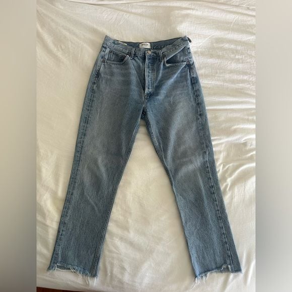 Agolde High Rise Women Jeans - Light Blue 2