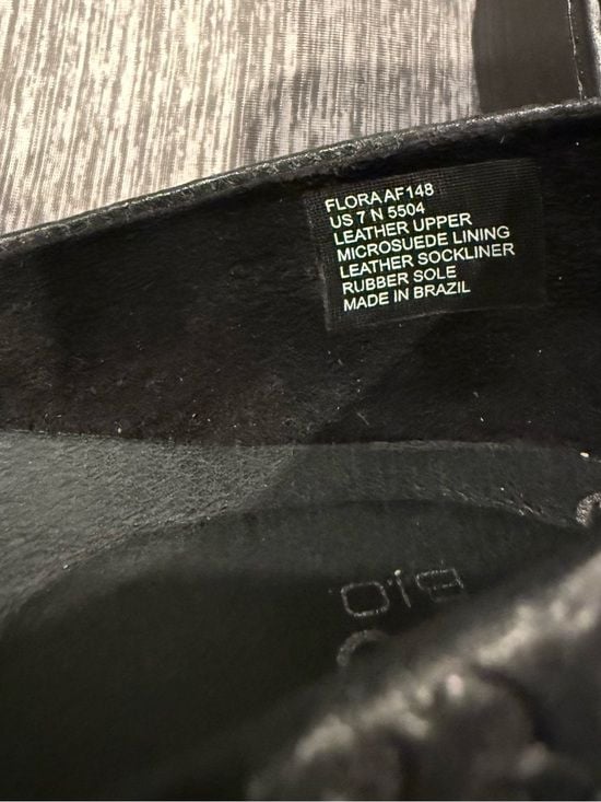 Abeo Black Embossed Slip-On Clogs 5