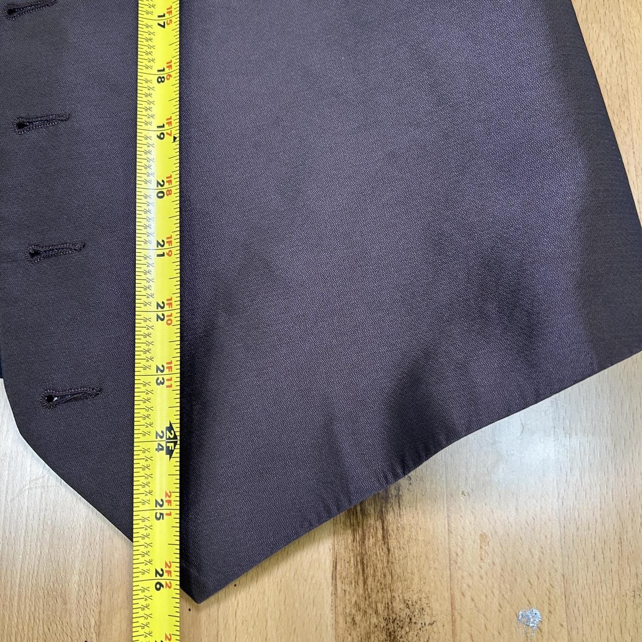 After Six Tuxedo Vest Size LR Brown Formal Waistcoat 3