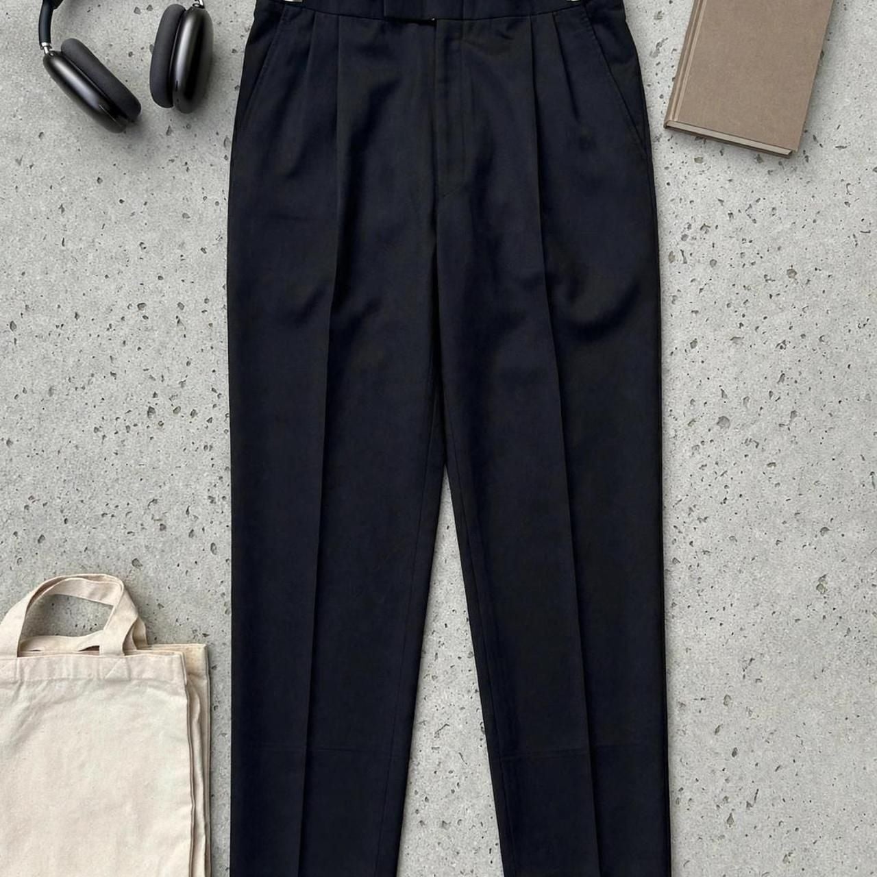 Joseph Abboud Pleated Dress Trousers Black 1
