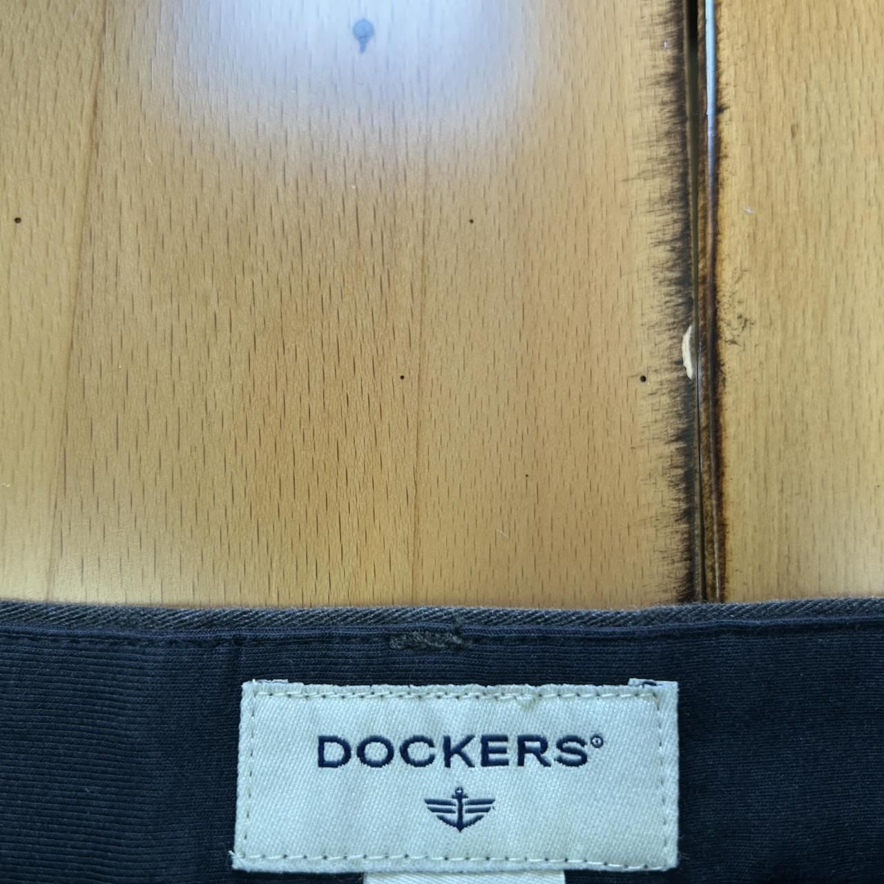 Dockers Charcoal Relaxed Fit Dress Trousers 6