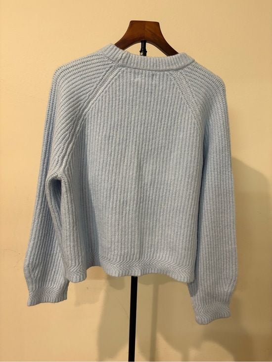 Universal Thread Light Blue Ribbed Crewneck Sweater M 5