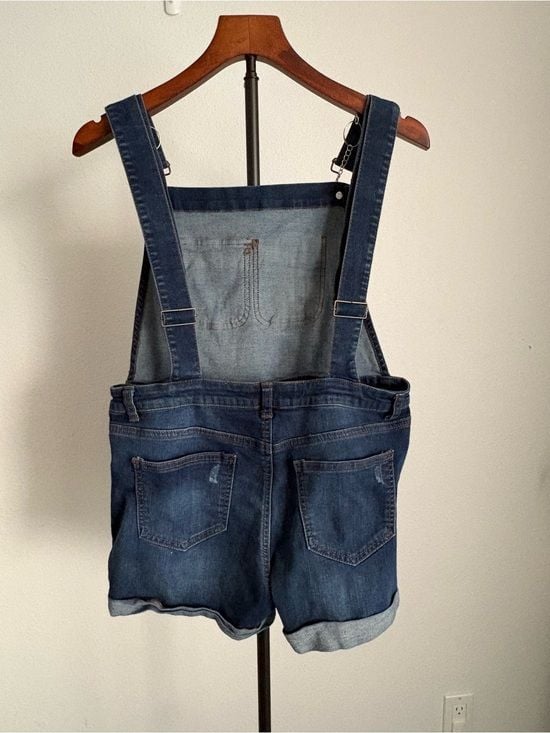 Wax Jean Dark Blue Kids Denim Short Overalls L 9