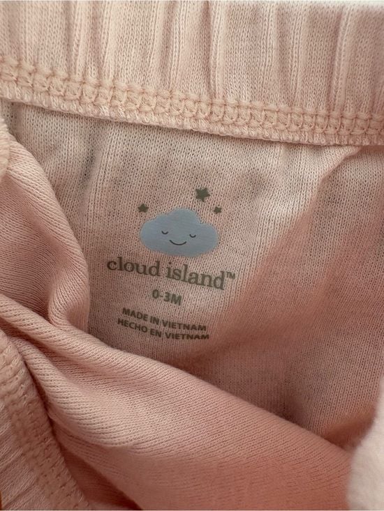 cloud island 3-Pack Leggings in Mauve, Light Pink & Black 0-3m 5