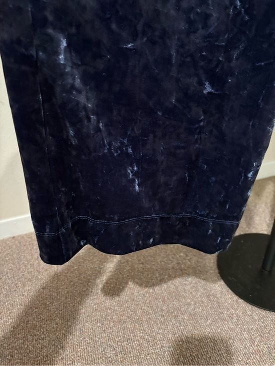 a new day women’s Navy Crushed Velvet Jogger Pants M 5