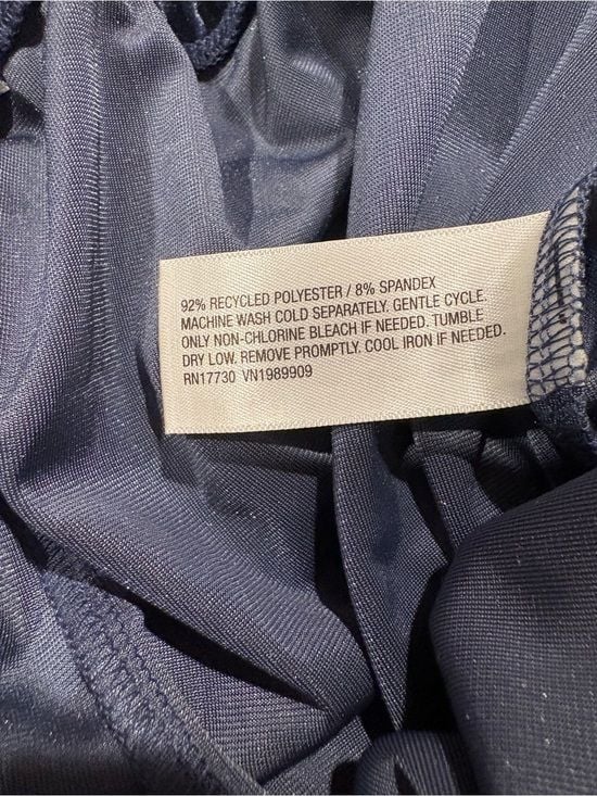 a new day women’s Navy Crushed Velvet Jogger Pants M 8