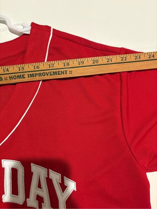 wild fable Red GAME DAY Cropped Baseball Jersey M 11