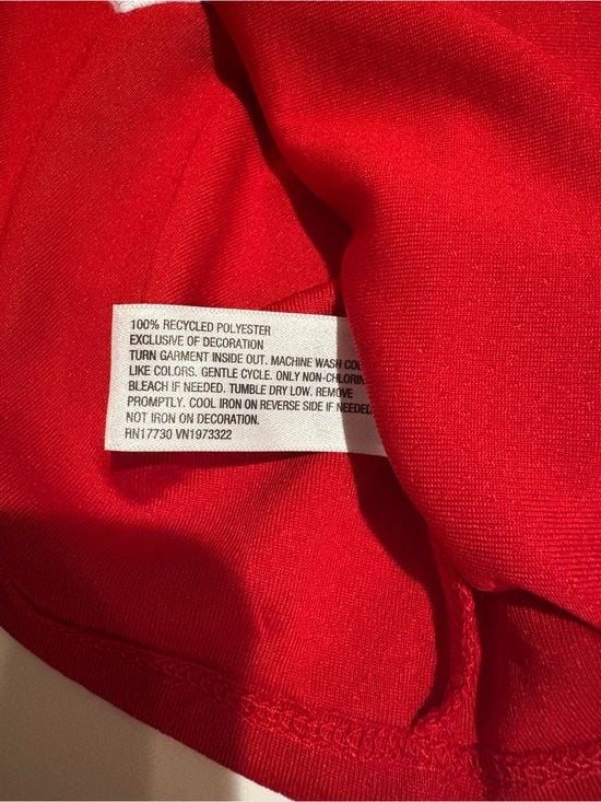wild fable Red GAME DAY Cropped Baseball Jersey M 14
