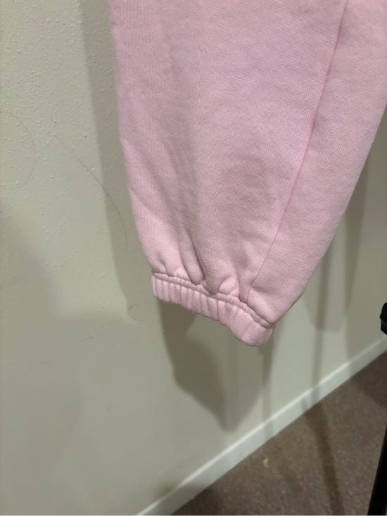 Roller Rabbit women’s Light Pink Kids Sweatpants with Orange Logo S 4