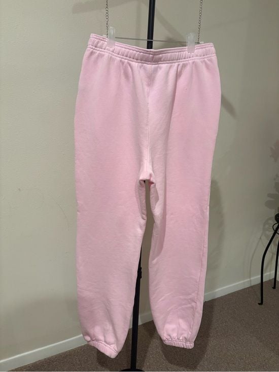 Roller Rabbit women’s Light Pink Kids Sweatpants with Orange Logo S 7