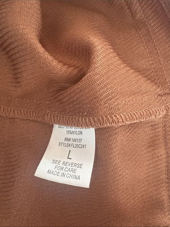 FAVLUX Rust Brown Cargo Pocket Mini Skirt women’s L 8