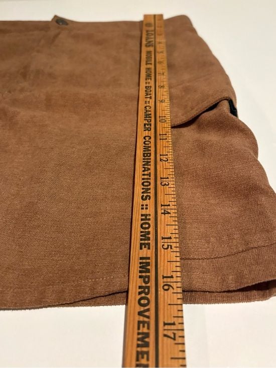 FAVLUX Rust Brown Cargo Pocket Mini Skirt women’s L 11