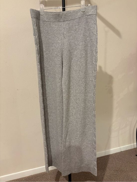 Auden Light Gray Knit Maxi Skirt XS 3