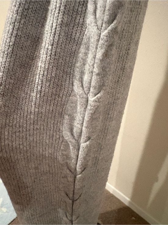 Auden Light Gray Knit Maxi Skirt XS 5