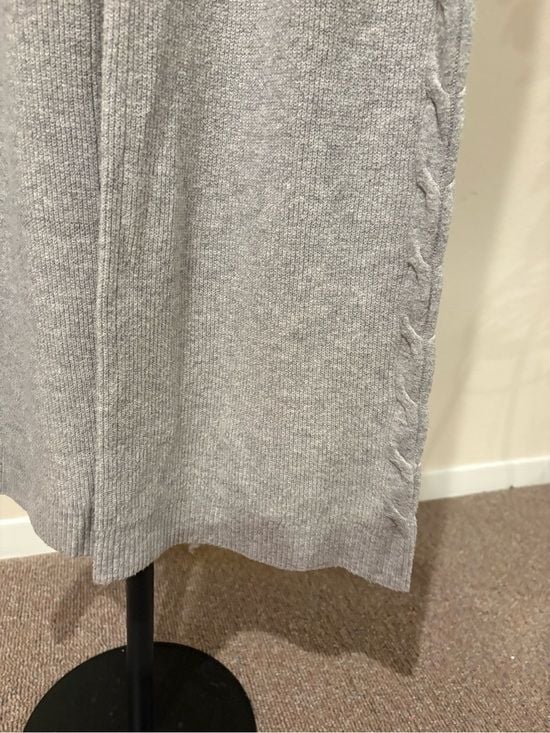 Auden Light Gray Knit Maxi Skirt XS 6