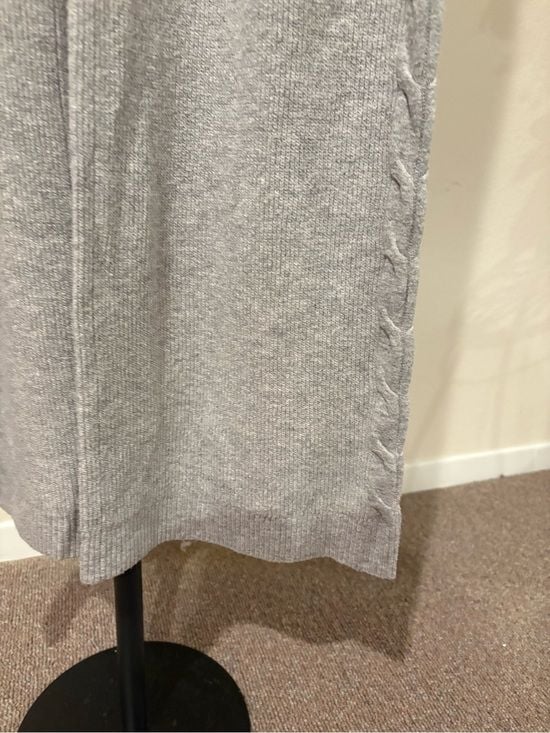 Auden Light Gray Knit Maxi Skirt XS 7