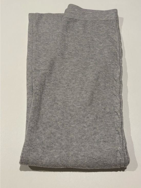 Auden Light Gray Knit Maxi Skirt XS 11