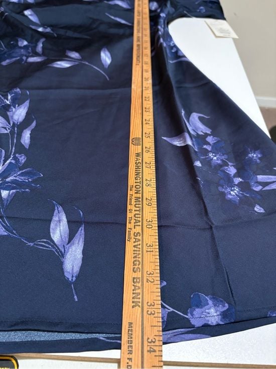 a new day Navy Floral Long-Sleeve Shift Dress 9