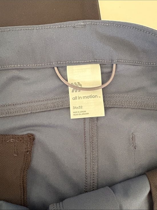 all in motion Men’s Navy golf stretch straight leg Pants 34X32 8