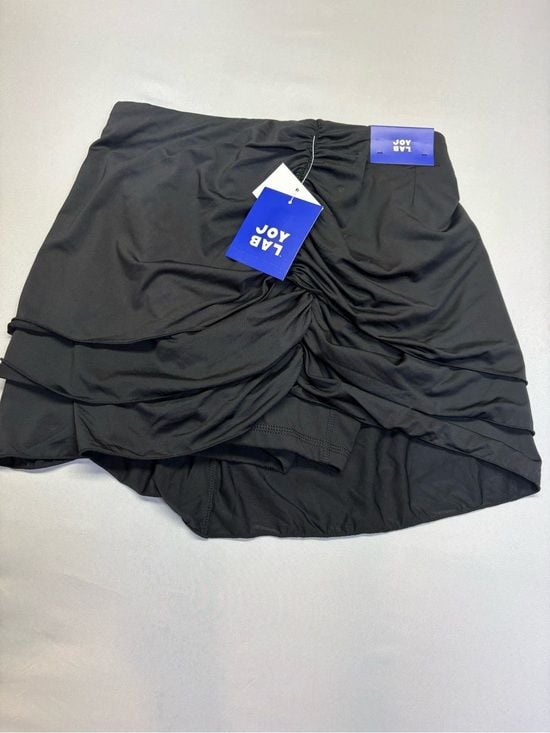 JoyLab Black Layered Bubble Hem Skirt women S 5