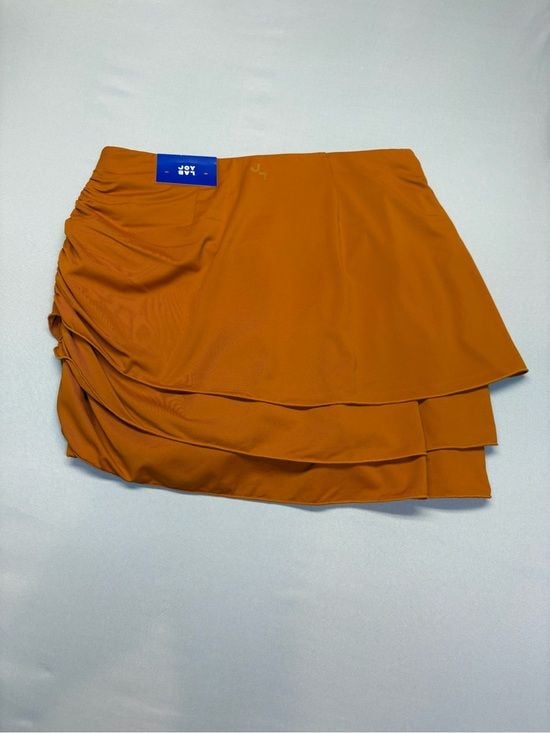 JoyLab women Orange Ruched Swim Skirt XS 3