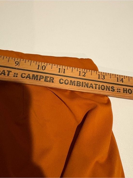 JoyLab women Orange Ruched Swim Skirt XS 10