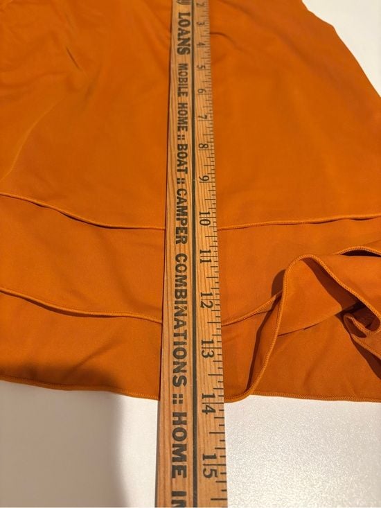 JoyLab women Orange Ruched Swim Skirt XS 11