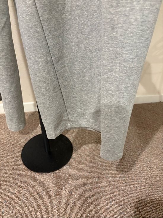 JoyLab Light Gray Drawstring Track Pants with White Waistband L 6